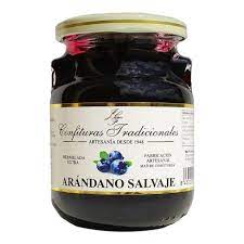Frasco mermelada de arandanos