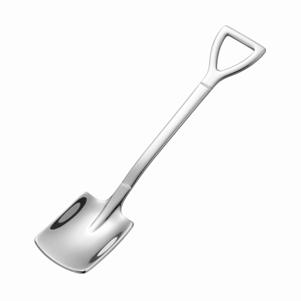 Cucharita de Acero Inoxidable con Diseño de Pala