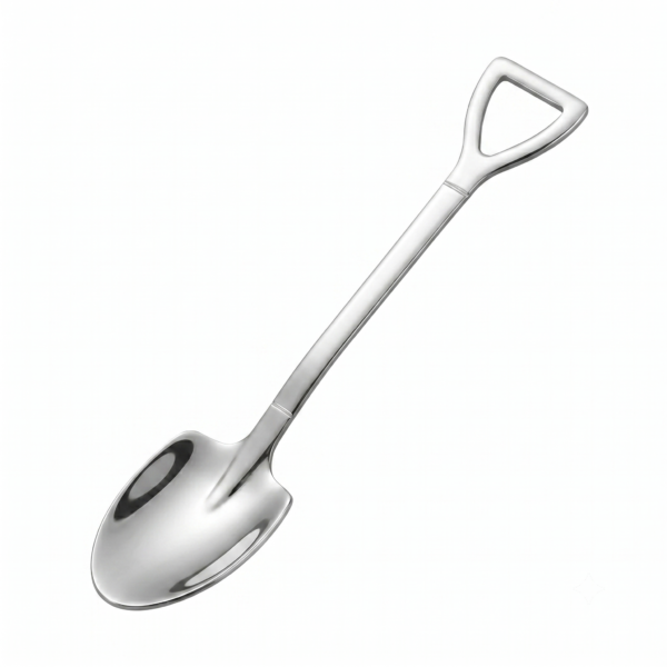 Cucharita de Acero Inoxidable con Diseño de Pala