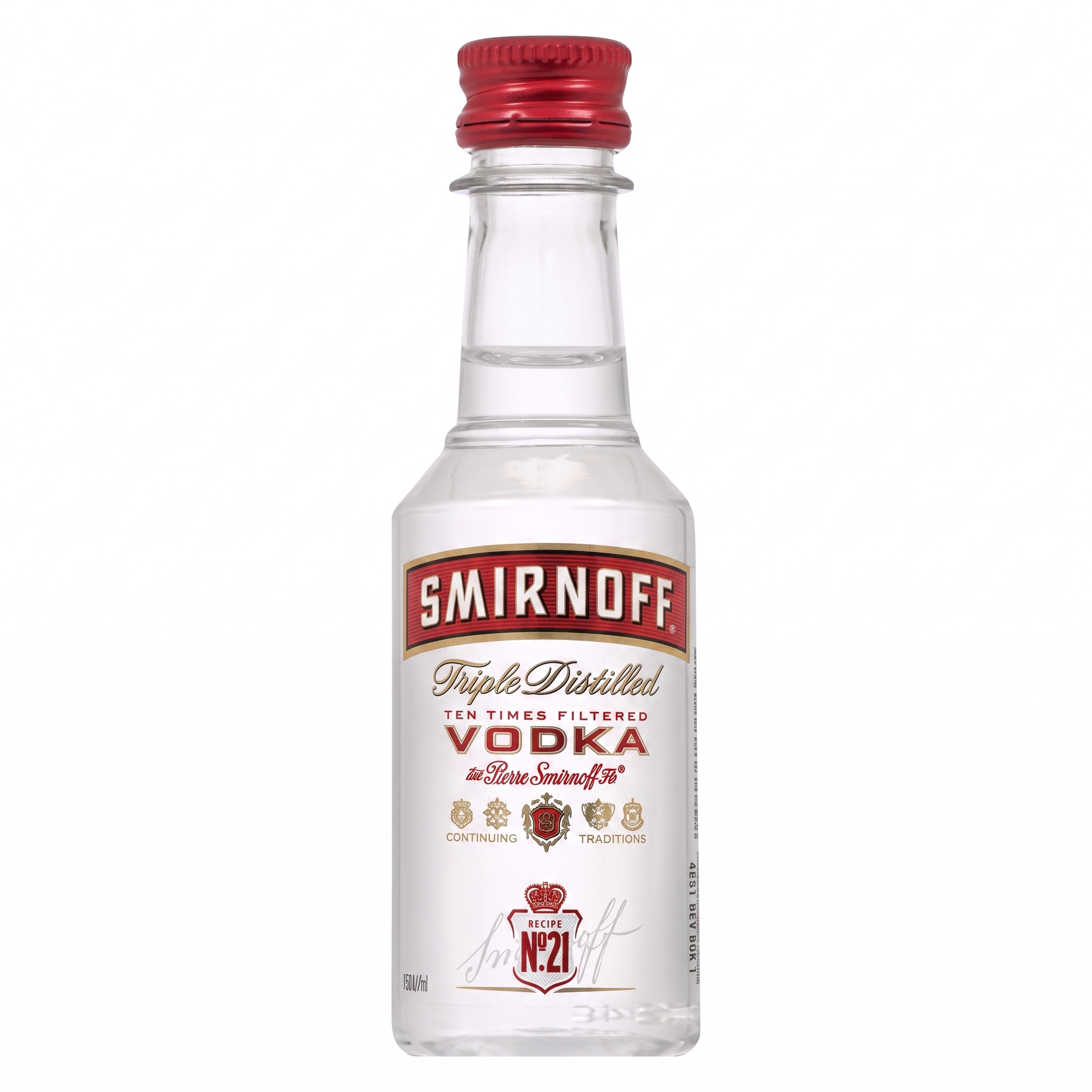 Vodka Smirnoff No. 21 - Miniatura (50 ml / 5 cl)